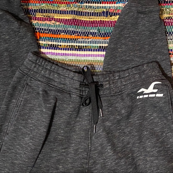Hollister Charcoal Gray Sweat Pants Sz XS - Picture 3 of 7